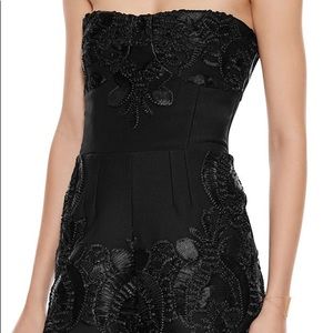 Alexis Ronnie Embroidered Strapless Romper